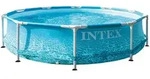 Intex Schwimmbecken, Blau, Metall, 305x76x305 cm, Freizeit, Pools und Wasserspa&szlig;,
