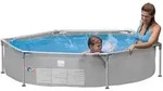 Pool 77518, Grau, Metall, Kunststoff, Uni, 51 cm, Freizeit, Pools und Wasserspa&szlig;,