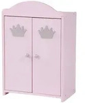 Roba Puppenschrank, Rosa, Holzwerkstoff, M&auml;rchen/ Fantasie, 34.5x51.5x21 cm, female,