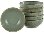 Creatable Dipschalenset, Grau, Keramik, 6-teilig, rund, Essen & Trinken, Geschirr,