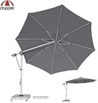 Doppler AMPELSCHIRM Anthrazit, Silber 350x350 cm