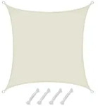 Amanka Sonnensegel, Beige, Kunststoff, Quadratisch, 300x300 cm, Sonnen- &