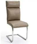 Livetastic Schwingstuhl, Sand, Metall, Textil, Flachrohr, C-Form, 46x106x62 cm,
