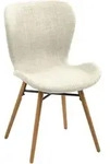 Livetastic Stuhl, Eiche, Sand, Textil, Eiche, massiv, rund, 47x82.5x53 cm, Esszimmer,