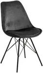 Carryhome Stuhl, Dunkelgrau, Metall, Textil, Rundrohr, 48.5x85.5x54 cm, Esszimmer,