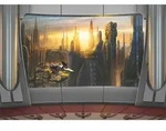 Disney Fototapete Star Wars, Grau, Papier, Skyline, 368x254 cm, Fsc, Made in Germany,