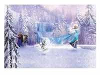 Disney Fototapete Frozen, Blau, Lila, Weiß, Papier, Prinzessin, 368x254 cm, Fsc,
