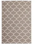 Kayoom Flachwebeteppich Indonesia - Batu Beige, Beige, Textil, Ornament, rechteckig,