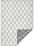 Hanse Home Outdoorteppich Twin, Creme, Grau, Kunststoff, Raute, rechteckig, 80x150