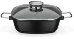 GSW Br&auml;ter Gourmet Granit, Schwarz, Metall, 5 L, quadratisch, 28x28 cm, ISO 9001,