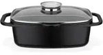 GSW Br&auml;ter Gourmet Granit, Schwarz, Metall, 6 L, rechteckig, 21x33 cm, ISO 9001, mit