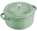 Staub Topf, Gr&uuml;n, Metall, Kochen, T&ouml;pfe, Kocht&ouml;pfe