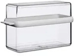 Mepal Vorratsdose Stora, Wei&szlig;, Transparent, Kunststoff, 1,7 L, rechteckig,
