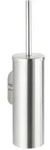 Wenko Wc-B&uuml;rstengarnitur, Silber, Metall, 9x39.5x12.5 cm, B&uuml;rstenkopf austauschbar,