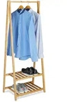 Relaxdays Kleiderst&auml;nder, Hellbraun, Holz, 60x150x40 cm, Garderobe,