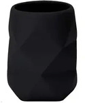 Kleine Wolke Zahnputzbecher Crackle, Schwarz, Kunststoff, Uni, 10 cm,...