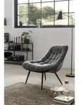 Livetastic Xxl-Sessel, Grau, Schwarz, Metall, 76x85.6x85.6 cm, Wohnzimmer, Sessel,