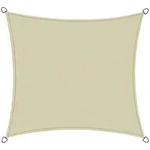 Siena Garden Sonnensegel, Ecru, Metall, Textil, 360x360x360 cm, UV 50+ beschichtet,