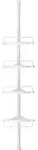 Calicosy Duschregal, Wei&szlig;, Metall, 25x85x7 cm, Badezimmer, Baden & Duschen,