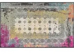 wash+dry Fussmatte Taza Pink, Mehrfarbig, Textil, Graphik, rechteckig, 75x120 cm,