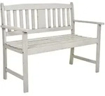 Gardenson 2-Sitzer-Bank, Grau, Holz, Eukalyptusholz, Hartholz, 56.5x86x110 cm, mit