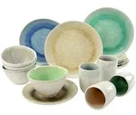 Creatable Kombiservice, Mehrfarbig, Keramik, 16-teilig, 300 ml,400 ml, 35x34x41 cm,