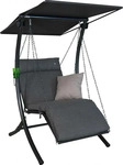 Boxxx HOLLYWOODSCHAUKEL Grau, Dunkelgrau 100x160x145 cm