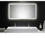 Mid.you Badezimmerspiegel, Glas, rechteckig, 120x65x3.2 cm, waagrecht montierbar,