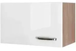 FlexWell K&uuml;chenoberschrank, Sonoma Eiche, Wei&szlig; Hochglanz, Holzwerkstoff, 60x32x32