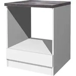 FlexWell Herdumbauschrank, Wei&szlig;, Holzwerkstoff, 60x86x57 cm, Made in Germany,