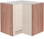 FlexWell Eckoberschrank, Sonoma Eiche, Kaschmir, Holzwerkstoff, 1 F&auml;cher, einzeln