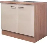 FlexWell Sp&uuml;lenunterschrank, Kaschmir, Holzwerkstoff, 100x86x60 cm, Made in Germany,