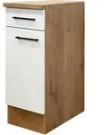 FlexWell K&uuml;chenunterschrank, Eiche, Magnolie, Holzwerkstoff, 1 F&auml;cher, 1
