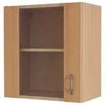 FlexWell K&uuml;chenoberschrank, Buche, Holzwerkstoff, 1 F&auml;cher, einzeln stellbar,