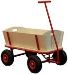 Bollerwagen Billy Beach Wagon, Rot, Holz, Metall, 94.5x97x61 cm, Baby on Tour,
