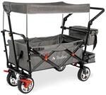Pinolino Bollerwagen Addplus, Grau, Metall, Textil, 56x67x120 cm, Baby on Tour,