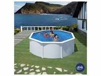 Gre Pool, Weiß, Metall, 350x120x350 cm, Freizeit, Pools und Wasserspaß, Pools