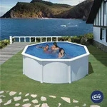 Gre Pool 2023, Wei&szlig;, Metall, 350x120x350 cm, Freizeit, Pools und Wasserspa&szlig;, Pools