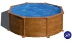 Gre Pool-Set 2024, Braun, Metall, 132 cm, Freizeit, Pools und Wasserspa&szlig;, Pools,