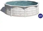 Gre Pool-Set 2024, Wei&szlig;, Metall, 120 cm, Freizeit, Pools und Wasserspa&szlig;, Pools,