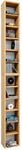 Mid.you Cd-Regal, Buche, Holzwerkstoff, 10 F&auml;cher, 21x183x20 cm, Wohnzimmer, Regale,