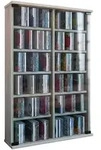 Mid.you Cd-Regal, Eiche, Glas, Holzwerkstoff, 10 F&auml;cher, 60x92x18 cm, Wohnzimmer,