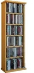 Mid.you Cd-Regal, Buche, Glas, Holzwerkstoff, 5 F&auml;cher, 31x91.5x18 cm, Wohnzimmer,