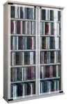 Mid.you Cd-Regal, Eiche, Glas, Holzwerkstoff, 10 F&auml;cher, 60x92x18 cm, Wohnzimmer,