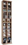 Mid.you Cd-Regal, Eiche, Holzwerkstoff, 20 F&auml;cher, 42x183x20 cm, Wohnzimmer, Regale,