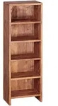 Mid.you Cd-Regal, Sheesham, Holz, Sheesham, massiv, 5 F&auml;cher, 30x90x17 cm,