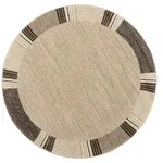 Novel Webteppich Palazzo Lobo, Braun, Beige, Textil, rund, in verschiedenen Gr&ouml;&szlig;en