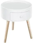 Homcom Couchtisch,, Wei&szlig;, Holzwerkstoff, 45x95x28 cm, Wohnzimmer,...