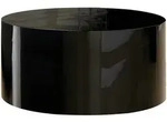 Livetastic Couchtisch, Schwarz Hochglanz, Holzwerkstoff, rund, 60x30x60 cm,