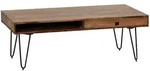 Mid.you Couchtisch, Sheesham, Holz, Sheesham, massiv, 2 Schublade(n) Schubladen,